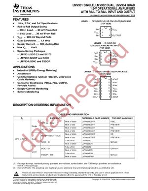 LMV934ID datasheet  